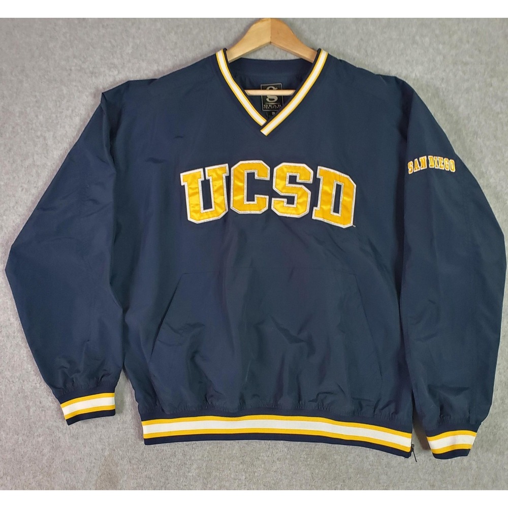 UC San Diego Tritons Pullover Jacket Mens Large Blue NCAA Gear For Sports